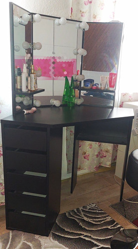 Schminktisch schwarz mit - schminktisch,