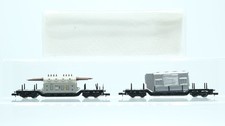 Arnold N Konvolut Güterwagen Tiefladewagen mit Trafo BBC, Tiefladewagen mit Ladu