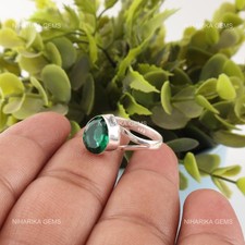 Sterling Silber Grün Smaragd