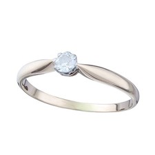 Solitaire ring old cut diamond