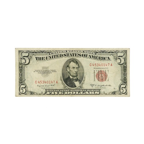 Usa dollars 1953 red - usa, seal