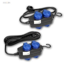 5/10m 4-fach Garten-Steckdose