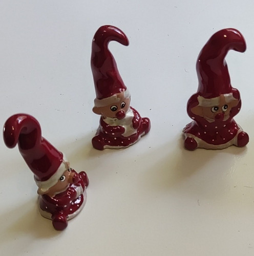 3er set keramik wichtel - set,