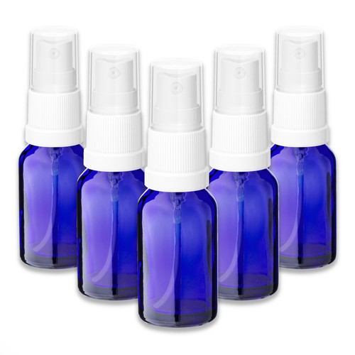 Blaue glasflasche ml mit - 5x,