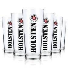 6x Holsten Bier Glas Frankonia