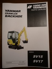 x 347 Yanmar SV 15 17  Ersatzteilliste parts list Ersatzteilbuch