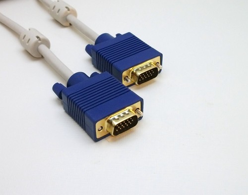 10m vga monitorkabel ferrit - 10m, +