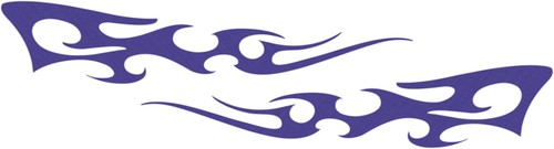Car tattoo flamme blau - car-tattoo,
