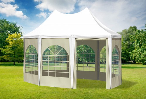 Gartenpavillon 3x4 pvc - 3x4,1m,