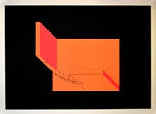 Heerich, Erwin: Geometrische Komposition. (3). Original-Siebdruck, signiert