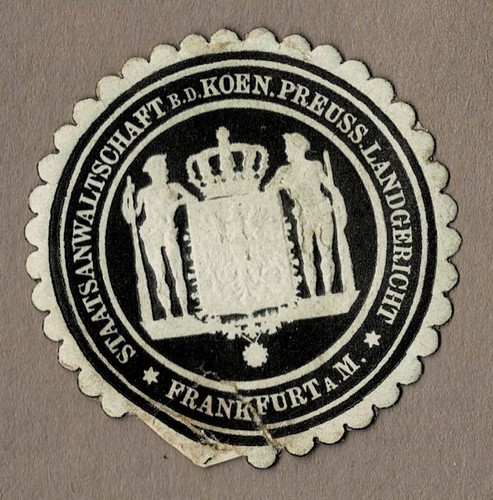 Siegelmarke staatsanwaltschaft - siegelmarke,