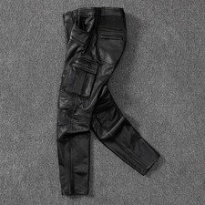 Herren schwarz biker hose 100 - hose, 100%