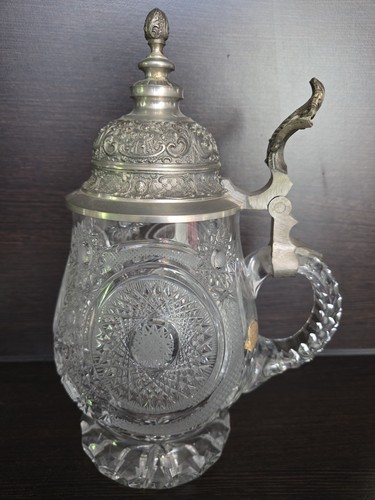 Alter bleikristall bierkrug - bleikristall,