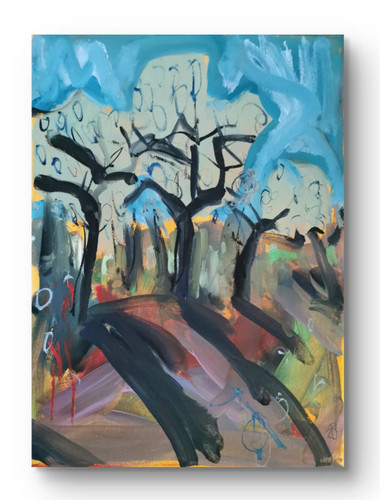 Original acryl gemälde x - acryl,