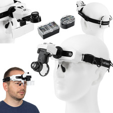 Kopfbandlupe Brillenlupe LED