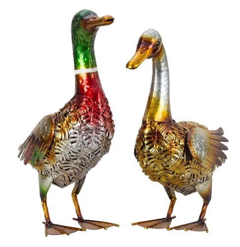 Enten paar metall 40cm - paar,