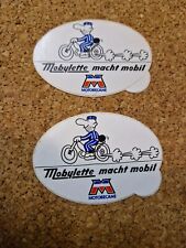 2 Orig Motobecane Mobylette Aukleber 60er 70er 80er Mofa Moped Frankreich