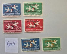Guinea 1962 Eroberung des Weltraums  Überdruck Mi. 145-148 I, 145-146 II Kompl.
