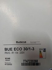 BUDERUS BUE ECO 30/1-3 Heizungs-Umwälzpumpe PN1-R1 1/4-230V  7747220268