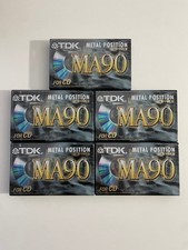5x TDK MA 90 - Audio Kassetten