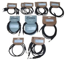 [KABEL-SET] 15x CORDIAL AUDIOKABEL (TRS) 3,5 - 3,5 Klinke; 6,3 - 6,3 Klinke, Sym