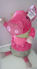 Les Deglingos Giant Stofftier das Schwein rosa Plüsch Steppferkel ca 50cm