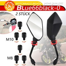 2x Spiegel Set Paar Spiegelset für Roller Motorrad Quad universal M10 Gewinde