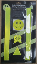 Kindersicherheit Sicherheitsset 5 Teilig Reflektorstreifen Schlüsselanhänger NEU