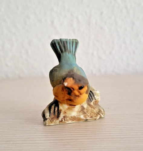 Vintage kleiner vogel - kleiner, keramik