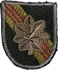 US ARMY 5th Sfg Nam Green Beret Flash Barett Aufnäher Uniform patch Major