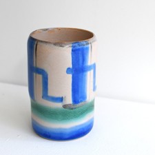 Hildegard Delius Rheinsberg Vase rund Keramik Art Deco handbemalt um 1930