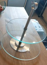 Etagere Glas Metall, 2 Ebenen