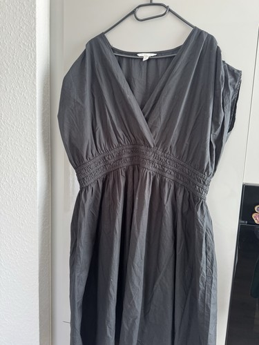 Damen abendkleid midi grau - h&m,
