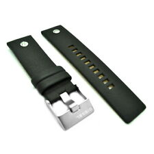 Diesel Ersatzband, Wechselband Leder schwarz, Stegbreite 24mm