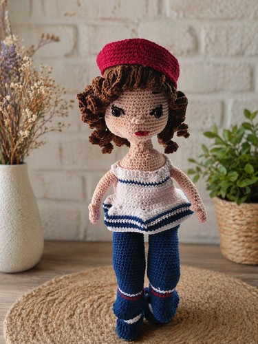 Puppe handmade wolle amigurumi - puppe,