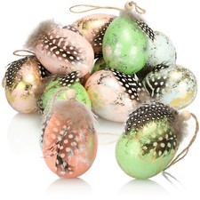 12x Ostereier zum Aufhängen -