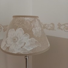 Lampenschirm weiße Blumen
