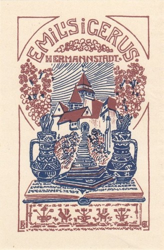 Exlibris bookplate - exlibris,