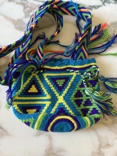 Tasche gewebt bunt Damen Umhängetasche