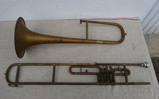 Alte Posaune Ventilposaune August Knopf Markneukirchen