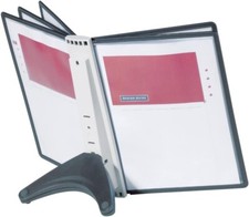 DURABLE Sichttafelsystem SHERPA soho 5 Sichttafeln DIN A4 schwarz 5 Ständer