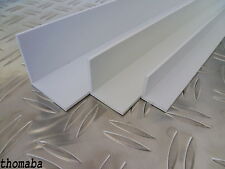 Kunststoffwinkel Abdeckleiste Abdeckwinkel Winkel Hart PVC wei� 2 mtr L�nge