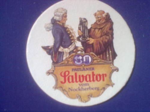 Ein bierdeckel salvator - bierdeckel,