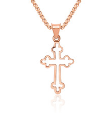 Kreuz Halskette 14 Karat