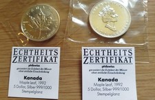 Silver maple leaf 1992 kanada - silver,