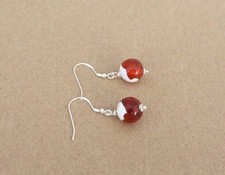 8mm Feuer Achat  Edelstein