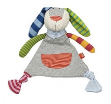 SIGIKID Schmusetuch Hase RINGEL DINGEL Bunt Schnuffeltuch Kuscheltuch Plüsch