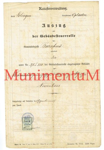 Gebäudesteuerrolle kataster - gebäudesteuerrolle,