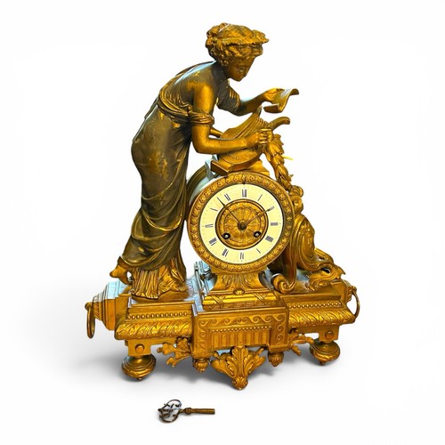 Mourey historismus bronzeuhr - mourey,