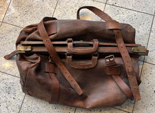 Alte Reise Ledertasche Koffer